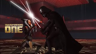 Star Wars Rebels  Ahsoka vs Darth Vader but with Transformers One Soundtrack instead [upl. by Coheman]