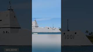 US Navy Zumwaltclass destroyer USS Michael Monsoor DDG 1001 Pearl Harbor USA [upl. by Gelasias]