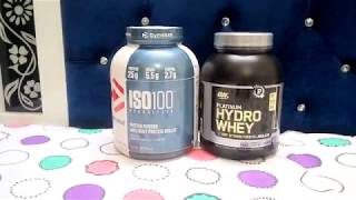 Dymatize ISO 100 vs ON Hydro Whey [upl. by Tammi622]