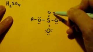 Lewis Dot Structure of H2SO4 Sulfuric Acid [upl. by Eniortna]