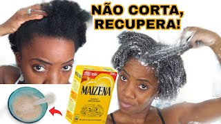 SEU CABELO VAI FICAR MUITO MACIO e HIDRATADO COM MAIZENA [upl. by Maje665]