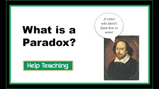 What is a Paradox  Reading Literature Lesson [upl. by Ardnwahs]