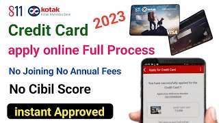 Kotak 811 Bank Credit Card Apply Online  Dream Different Credit Card apply online Full Process [upl. by Arriec232]