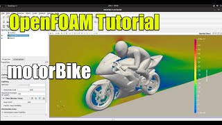 ✅ OpenFOAM Tutorial  motorBike simpleFoam [upl. by Meade202]