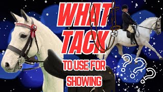 WHAT TACK TO USE FOR RIDDEN SHOWING SHOWING HELPTUTORIAL VLOG [upl. by Anthe]