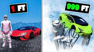 Every time I crash my car gets taller in GTA 5 [upl. by Arrotal]