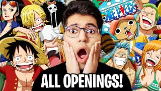 ONE PIECE Openings Reaction for the FIRST TIME 125 [upl. by Nyrehtac]