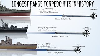 List of the LongestRange Torpedo Hits in history World Record [upl. by Eilhsa]