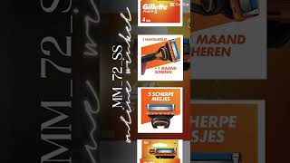 Gillette Scheermesjes Fusion 5 4 stuks [upl. by Hcurob]