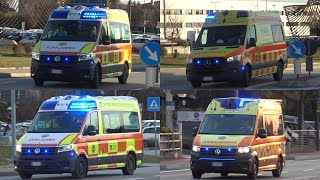 COMPILATION  Ambulanze SUEM 118 Treviso in emergenza  Italian ambulance responding [upl. by Ashli]