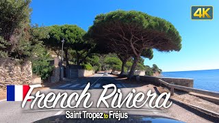 Drivers View Driving from Saint Tropez to Fréjus along the French Riviera France 🇫🇷 [upl. by Venola746]