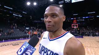 Russell Westbrook PostGame Interview  LA Clippers vs Phoenix Suns [upl. by Neema]