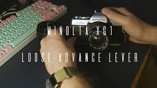 Minolta 35mm Camera Loose Advance Lever Problem [upl. by Schwab]