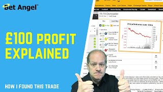 Betfair trading  How I uncovered this £100 Betfair trade  Fully explained [upl. by Emoraj]