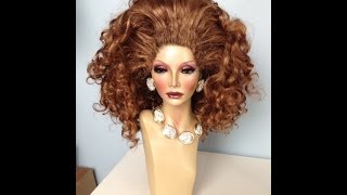 Tutorial  How To Build HUGE Drag Hair And Rooted Wig Line  Part 2 [upl. by Dub172]