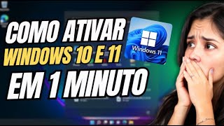 😮COMO ATIVAR O WINDWS 11 E 10 em MENOS de 1 MINUTO😮 SEM ENROLAÇÃO E SEM PROGRAMA [upl. by Zadack470]