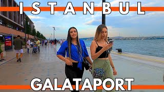 Galataport Istanbul Walking Tour in 4K  18 JUNE 2023 [upl. by Nosrac478]