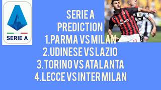 SERIE A THRILLER MATCH DAY 2  PREDICTIONS [upl. by Afinom148]