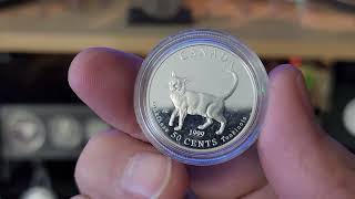 Silver Cats of Canada coins silver canada cat sterlingsilver cats [upl. by Thgiwed]