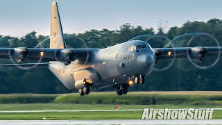 Canadian C130J30 Super Hercules Twilight Demo  Airshow London 2021 [upl. by Philipa]