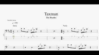 The Beatles  Taxman bass tab [upl. by Chanda]