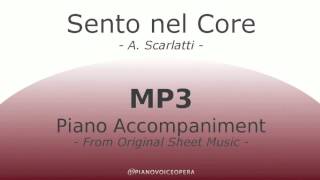 Sento nel Core Piano Accompaniment [upl. by Inglis]