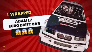 EPISODE 2  Wrapping Adam LZs BMW Euro Drift Car 😱 [upl. by Yaeger455]