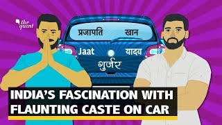 What is Indias Obsession with Caste Stickers on Their Cars  The Quint [upl. by Franzen495]