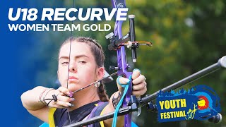 Under 18 Recurve Women Team Gold  Youth Festival 2024 [upl. by Aleakam823]