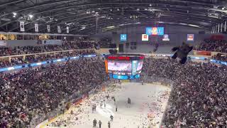 Hershey bears Teddy Bear Toss World Record 52341 teddy bears January 22nd 2022 [upl. by Analat]