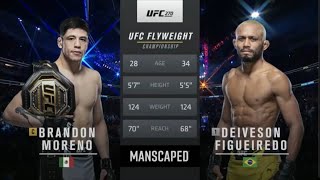 Brandon Moreno vs Deivson Figueiredo 3 UFC 270 Full fight [upl. by Anma128]