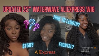 UPDATED 32” WATER WAVE ALIEXPRESS WIG REVIEW [upl. by Viking]