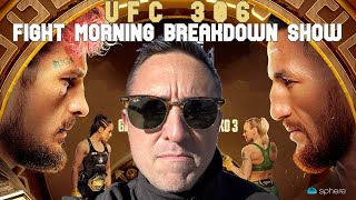 UFC 306 Fight Morning Quick Card Breakdown Show Noche UFC [upl. by Aziza]