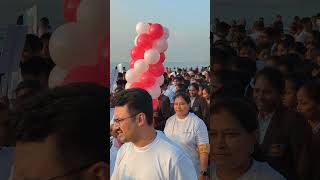 Medicover hospital arranged world heart awareness program and walk Rk Beach visakhapatnam [upl. by Yelik236]