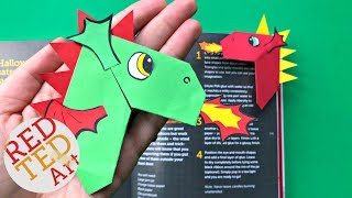 Easy Dragon Corner Bookmark DIY Chinese New Year Dragon Craft [upl. by Anigroeg700]