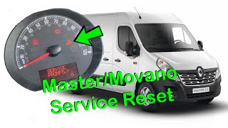 Renault MasterVauxhall MovanoNissan NV400 Service Light Reset Service Reminder [upl. by Adalai]