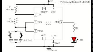 Amazing Animation of Astable Mode Operation of 555 Timer with Circuit Diagram [upl. by Enelyad261]