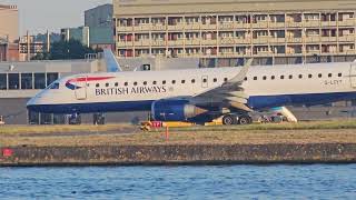 British Airways E190 Stunning flight CJ787 Flight from London City to Edinburgh [upl. by Zimmer]