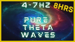 47hz PURE Theta Waves  432hz Base Frequency  Binaural Beats  CIA Hemi Sync  Astral Projection [upl. by Lebyram]