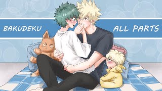 BAKUDEKU  Omegaverse  ALL PARTS  No quirk AU  MHA Texting Story  16  REUPLOAD [upl. by Salsbury101]