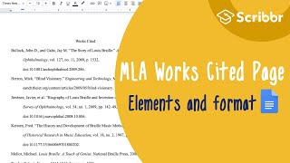 MLA Works Cited References and Formatting  Scribbr 🎓 [upl. by Enisaj]