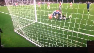 DIEGO COSTA GOAL  Arsenal vs Chelsea 01 2016 [upl. by Wimsatt560]