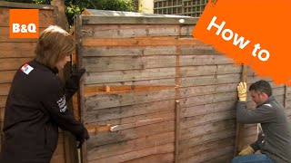 How to fix a broken fence [upl. by Kciwdahc]