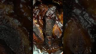 My Pork In Bone Barbecue Ribs Are Done  Very Tender  Cooked In AirFryer [upl. by Nesilla]