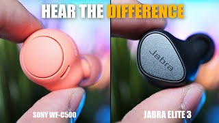 Sony WFC500 vs Jabra Elite 3  REAL REVIEW with Call Quality Samples 🔥 [upl. by Ahset]