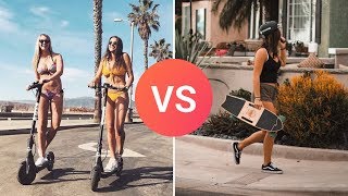 Electric Scooter vs Electric Skateboard  Which is Best [upl. by Anovahs123]