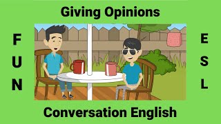 Giving Opinions  English Conversations  Adjectives to give your opinion in English [upl. by Ferdinande]