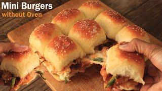 Mini BurgersSliders without Oven Recipe By Chef Hafsa  Hafsas Kitchen [upl. by Elleynad]