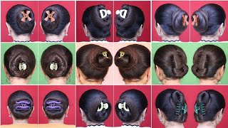 Easy clutcher hairstyles l Claw clip hairstyles for medium hair l Updo hairstyles with clutcher [upl. by Richers]