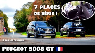 Essai PEUGEOT 5008 GT 2021 Restylé 🇫🇷 Le Plus GRAND SUV 7 places Français [upl. by Stringer]